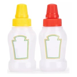 SARO STORE Mini Botellitas Para Lunch De Ketchup, Etc