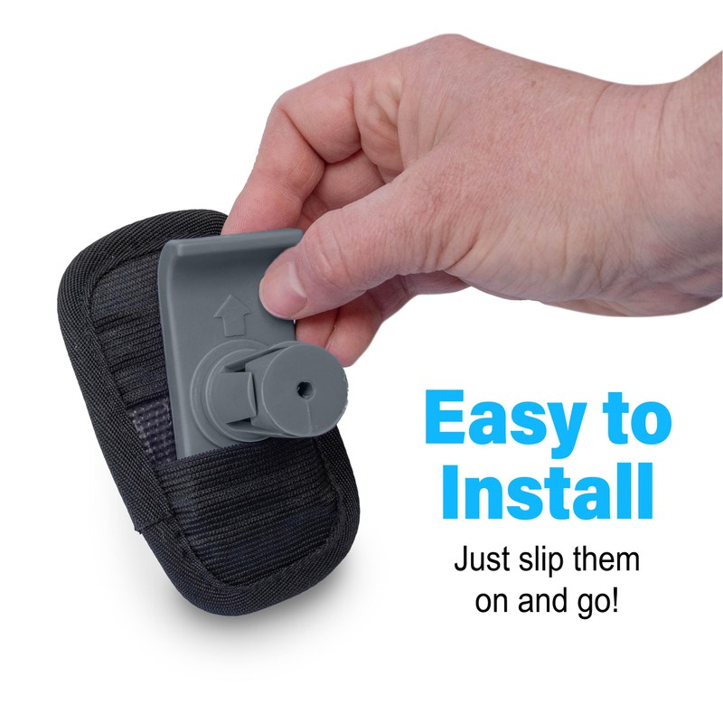 Bundle: Top Glides Flexfit Universal Ski Glides with GlidePads (Gray)