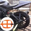 Motorcycle Transport Lock, Tie Down Strap for Motorcycle Rear Wheel