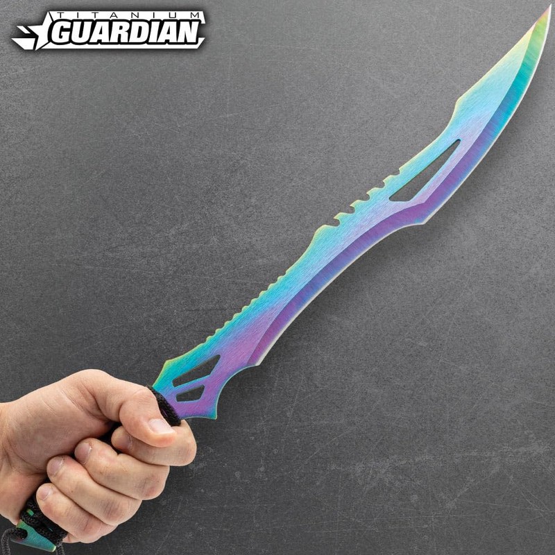 Titanium Guardian Twin Machete Set with Sheath | 11” Stainless