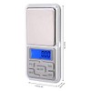 500 g 0.1 g Pocket Scale, Mini Electronic Digital Pocket