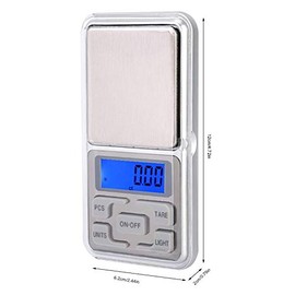 500 g 0.1 g Pocket Scale, Mini Electronic Digital Pocket Scale, Portable Mini Pocket Scale, Digital Electronic Food Scale with Backlight, High Precision
