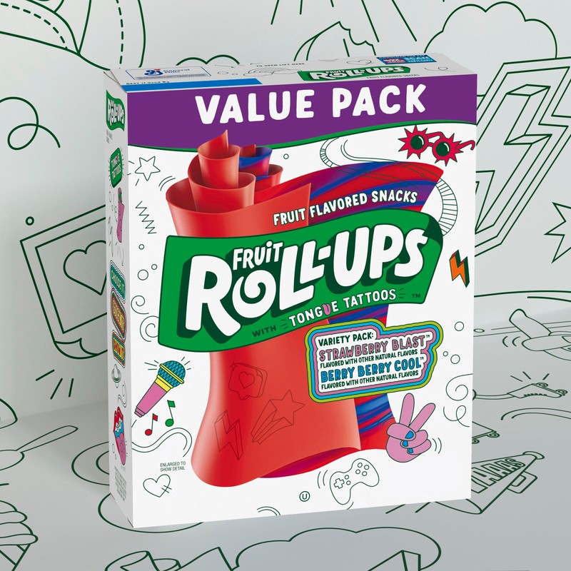 Fruit Roll-Ups Fruit Flavored Snacks, Variety Value Pack, 20 Ct,