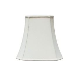 Royal Designs Rectangle Cut Corner Lamp Shade - White - (5 x 6.5) x (8 x 12) x 10