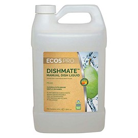 Earth Friendly Products Proline PL9720/04 Dishmate Pear Ultra-Concentrated Liquid Dishwashing Cleaner, 1 gallon Bottles (Pack of 4)