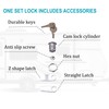 X-Haibei 6 Pack Cabinet Locks with Keys, 7/8" RV Storage
