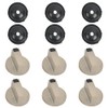 FOCCTS 6 x Gas Hob Knobs with 6 Gaskets, Stove