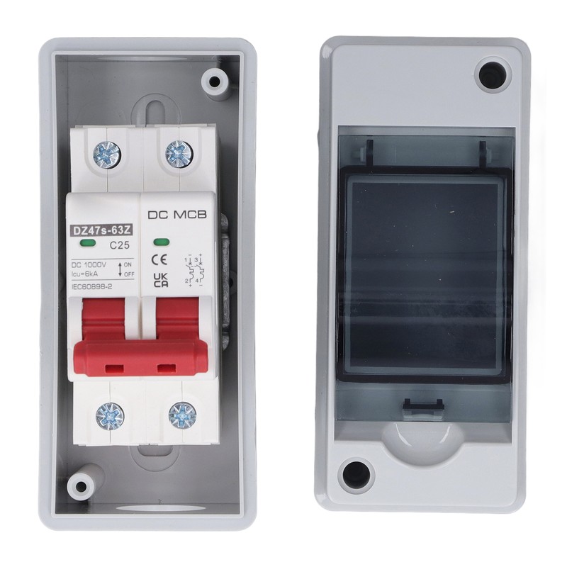 2P Photovoltaic System DC Miniature Circuit Breaker Solar IP65 Waterproof