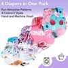 XPCARE Washable Female Dog Diapers, 4 Packs Reusable Doggie Diapers