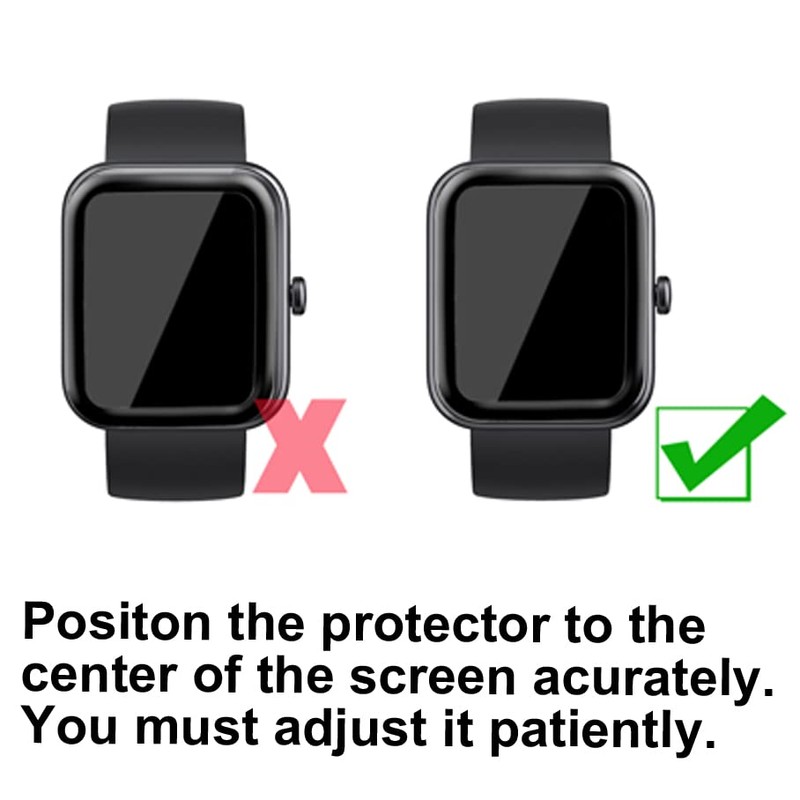 smaate Compatible with GRV FC1 1.83” Smartwatch, 3D Screen Protectors,