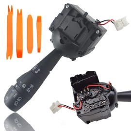 ZAMDOE 8201167981 Steering Indicator Light Stalk Switch for Dacia Logan MCV II Sandero Lodgy Dokker Duster for Renault Captur CLIO Trafic III Bus Twingo High Low Beam Replace 255405005R
