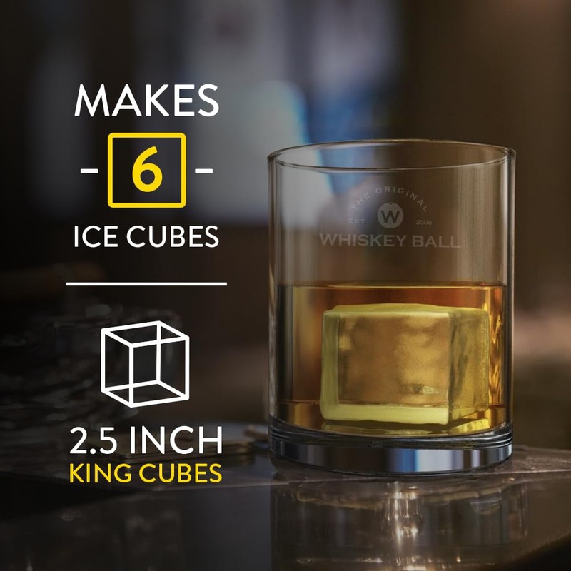 BLOXX Silicone Ice Cube Tray with Lid for Freezer |