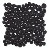 Adolif Pebble Tile for Shower Floor, Black Pebble Mosaic Backsplash