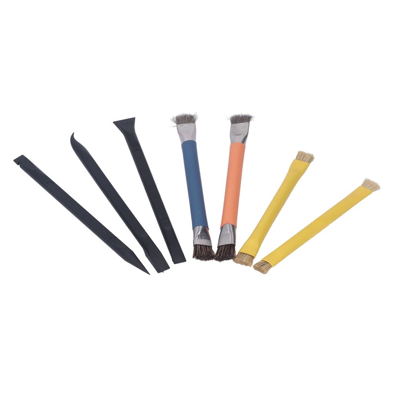 Pry Tool Brush Set ABS Stainless Steel Electronic Repair Cleaning
