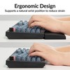 Keychron Black Silicone Wrist & Palm Rest, 17.56" for 100%