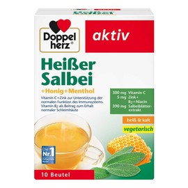 doppelherz Hot Sage + Honey + Menthol Granules Pack of 10