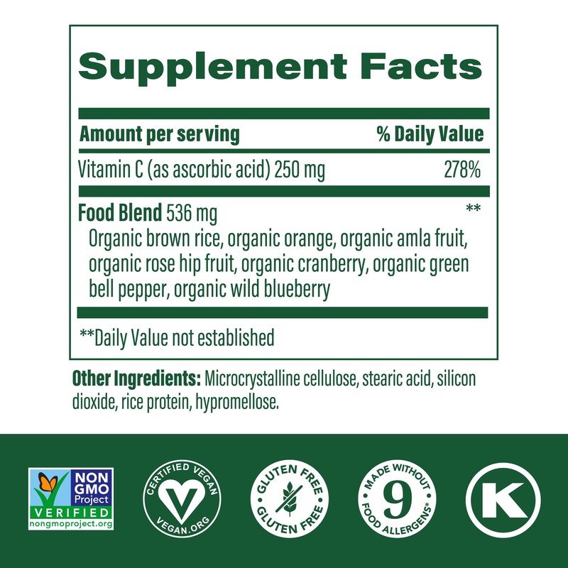 MegaFood Complex C - Vegan Vitamin C Immune Support Supplement,