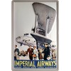 Imperial Airways Great Britain Aircraft 20x30 cm Embossed Tin Sign