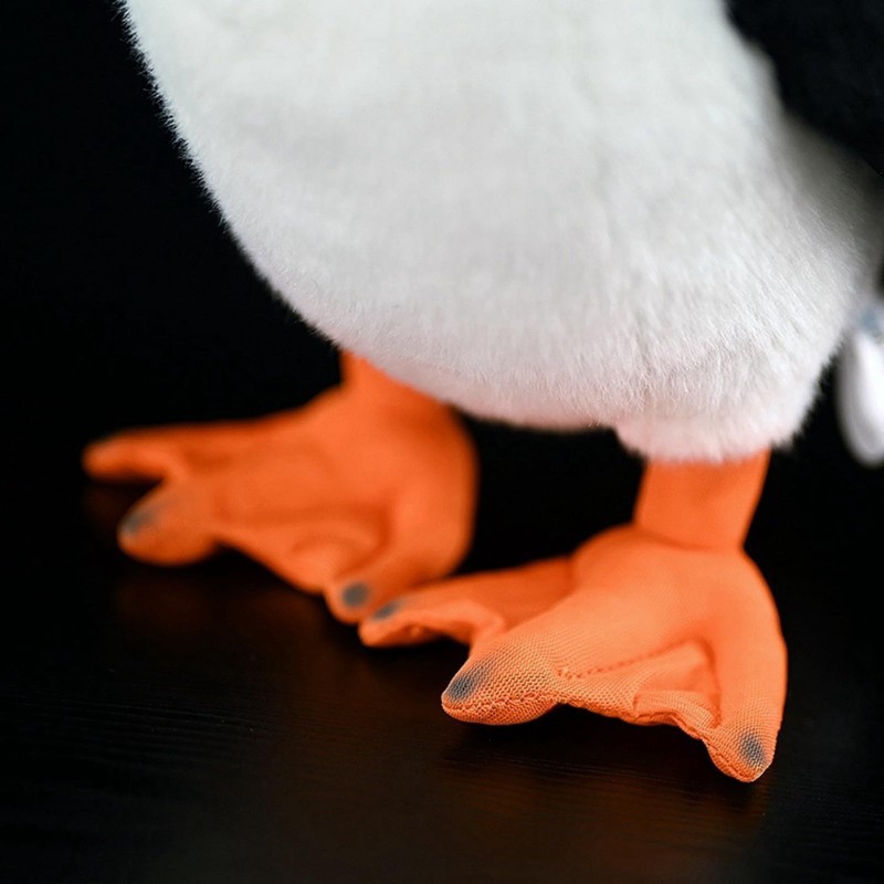 FRANKIEZHOU Realistic Atlantic Puffin Plush Animal,Bird Plush Toy, Beautiful Stuffed