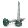 Low Profile Mechanical Galvanized Roofing Screws Green Finish - #10