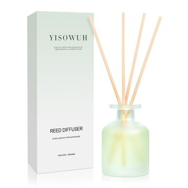 YISOWUH Reed Diffuser - Clean Linen 3.38oz (100ml)*1 Pack Essential Oil Reed Diffuser Set with 8 Sticks, Long Lasting Fragrance for Home, Bathroom, Bedroom, Room, Decor, Gifts