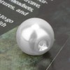 Pack of 50 Pearl Buttons for Sewing, Round Plastic Bead