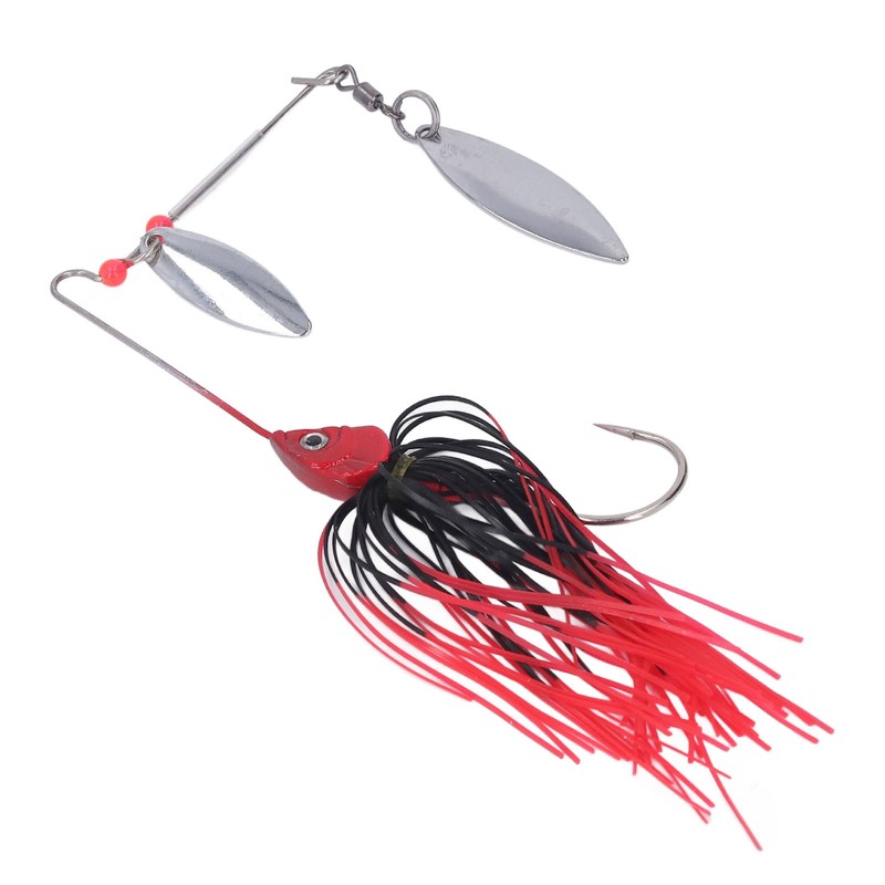4pcs Fishing Rotating Sequin Aluminum Alloy Composite Beard Lures for