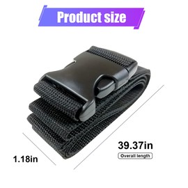 DUSCOKE 39 Inch Car Battery Tie Down Straps, Adjustable Battery Box Straps with Quick Release Buckle, Auto Hold Down Strap Accessories for Cars Trucks SUVs Boats (1PC)