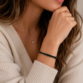 This Too Shall Pass Mantra Cuff Bracelet for Women, BUT FUKING HELL Inspirational Hidden Message Bangle Stainless Steel Engarved Adjustable Open Encouragement Gifts for Friends Sister Coworker (Gold+Black)