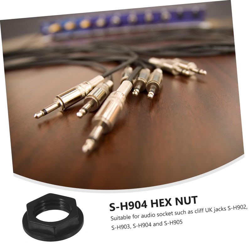 Tofficu UK Jack Nut for Cliff S Black Durable Hard