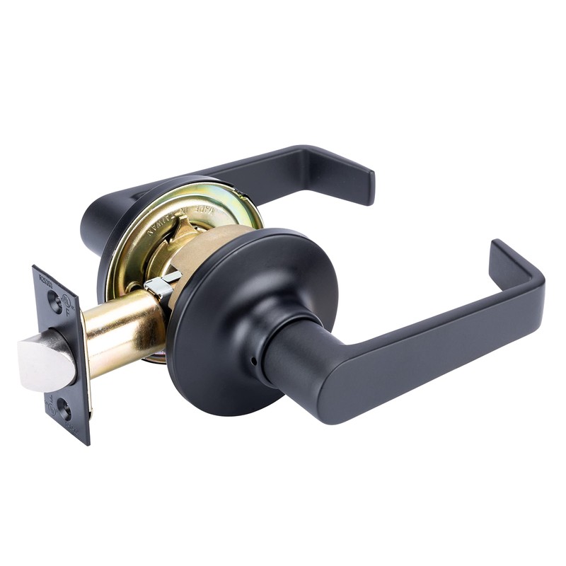 BRINKS Commercial - Light Duty Passage Door Lever, Matte Black