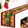 Meriviva Christmas Runners for Tables, Red Christmas Table Runner with