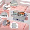 Frjjthchy Bedside Caddy, Bed Organizer with 11 Pockets and Power
