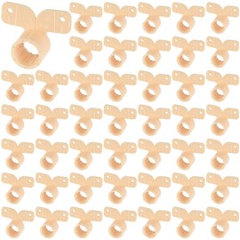 Briwooody 50 Pack 1/2 Inch Pex Suspension Pipe Clamps Tubing Supports for Pex, Copper, Cpvc Pipe, Butterfly Style (Beige)