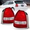 AmeriLite for 96-00 Honda Civic Hatchback 3 Door Taillights Red
