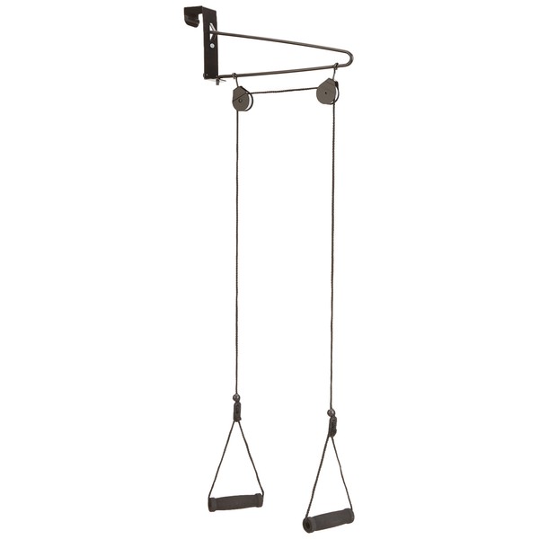 Sammons Preston Reach 'N Range Overhead Pulley, Overhead Shoulder Pulley for Physical Therapy, Over the Door Pulley with Foam Handles for Increasing Range of Motion, Overdoor System for Rehabilitation