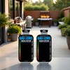 Tnyvm 2Pcs Black Practical Propane Butane LPG Fuel Gas Tank