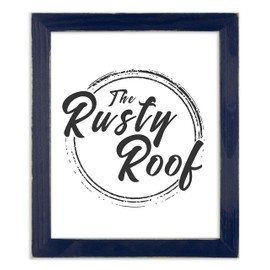 The Rusty Roof - Distressed Emily Deep Blue - Solid Wood Picture Frame - 12x16