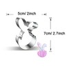 WDYJMALL Rabbit with Broken Egg Shape Cookie Cutter