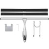 TOOVEM 14-Inch Stainless Steel Shower Squeegee with Hooks