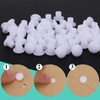 100 Pcs Plastic Hole Plugs 3/16"(5mm) Screw Caps Cover White
