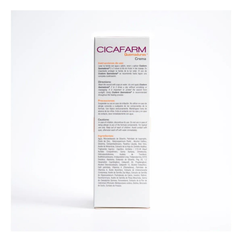 Crema Cicatrizante Quemaduras Superficiales Cicafarm