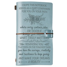 PRSTENLY Inspirational Gifts for Women, 140 Page Leather Journal Spiritual Gifts for Women, Motivational Encouragement Birthday Gifts for Women Her Friends Sisters Coworker Graduation Christmas Gifts