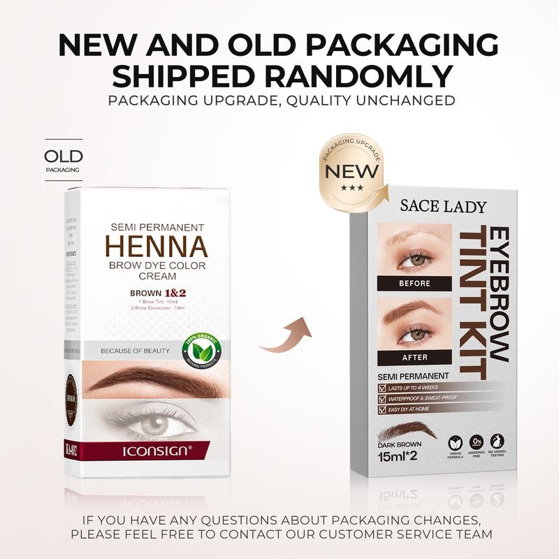 SACE LADY Eyebrow Tint Kit,Long-lasting Waterproof Sweat-proof Eyebrow Dye Paste