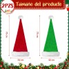 Gorros Navideños Sombreros Extendido Santa Adorno Fiesta 2pz