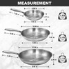 EWFEN Tri-Ply Stainless Steel Frying Pans Set, 8”/10”/12” Cooking pans,