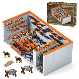 WINGIFT 700 Piece Armory Building Set,WW2 Military Base Army Equipment Building Kit,STEM Battle Swat Team Toys,Weapon Pack Military Equipment Gear Sets,Christmas Birthday Gifts for Boys,Teens,Adults