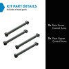 TRQ Rear Upper and Lower Control Arm Set Compatible with