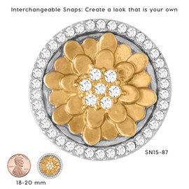 Ginger Snaps Superbell Charm Accessory | Interchangeable, Customizable & Adjustable Snap Jewelry Collection | Button Charms for Necklaces & Bracelets | Standard Size | SN15-87 | Valentine