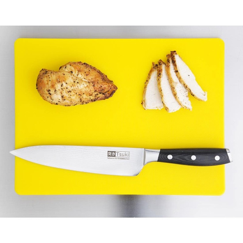 Hygiplas Small Low Density Yellow Chopping Board for Cooked Meat